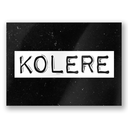 Grußkarte Kolere 15cm