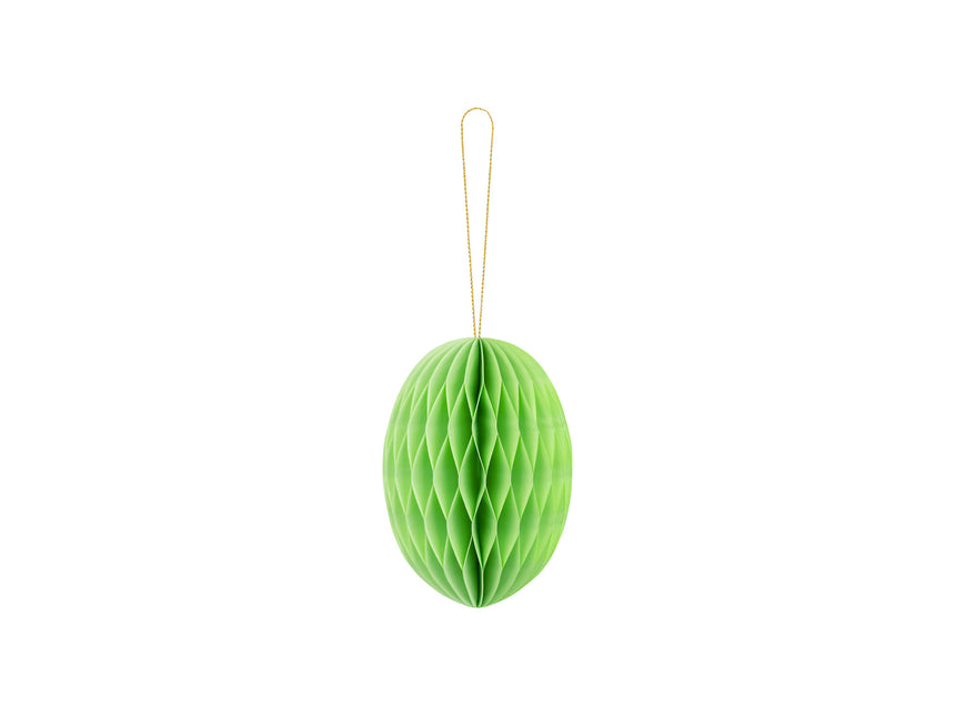 Hellgrünes Honigwaben-Osterei 12cm