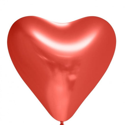 Herz Ballons Rot 30cm 6Stk