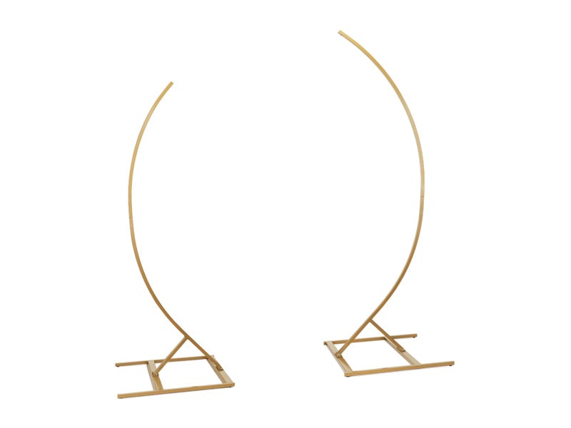 Gold Backdrop Frame Half Arch 2pcs