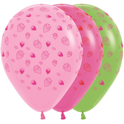 Ballons Erdbeer-Mix 30cm 25Stk