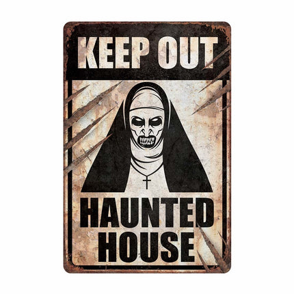 Halloween Türschild Haunted House 36cm