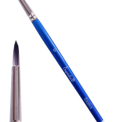 Blauer Schminkpinsel Blume Nr.6