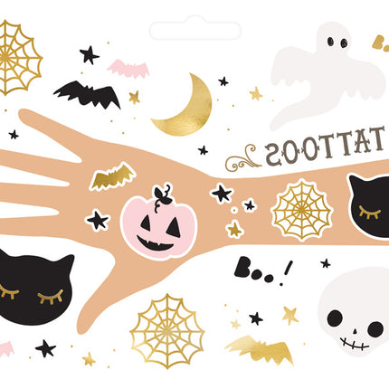 Halloween Tattoos Boo 12 Stk.