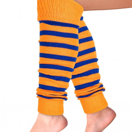 Beinwärmer Orange Blau