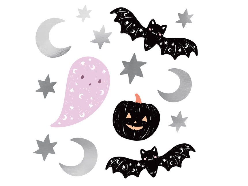 Halloween Aufkleber 4 Stk.