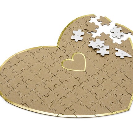 Gästebuch Herz Puzzle 45cm
