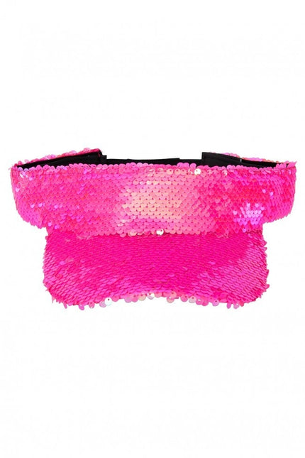 Sonnenblende mit Pailletten Rosa
