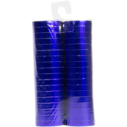 Blaue Serpentinen Metallic 4m 18 Ringe 2St