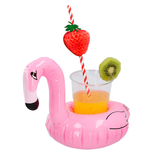 Flamingo Becherhalter aufblasbar 18cm