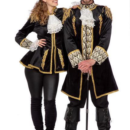 Marquise Jacke Schwarz Gold Damen