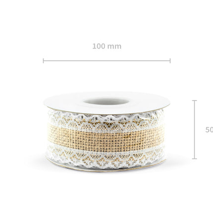 Juteband Spitze 5m
