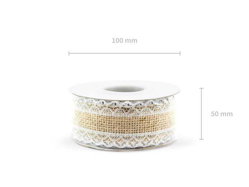 Juteband Spitze 5m