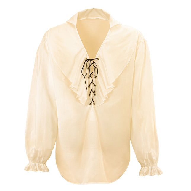 Beige Bluse Herren Piraten/Renaissance
