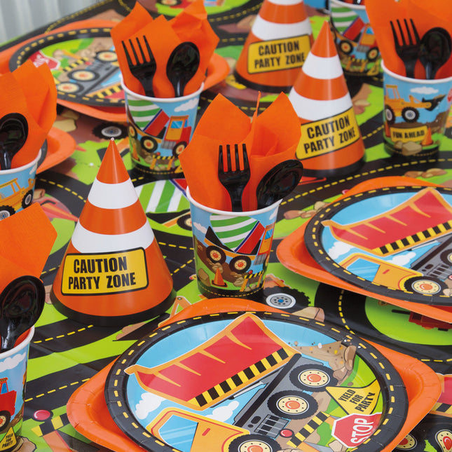 Construction Sharing Bags 23cm 8pcs