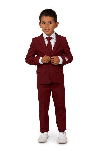 Bordeauxroter Anzug Junge <tc>OppoSuits</tc>
