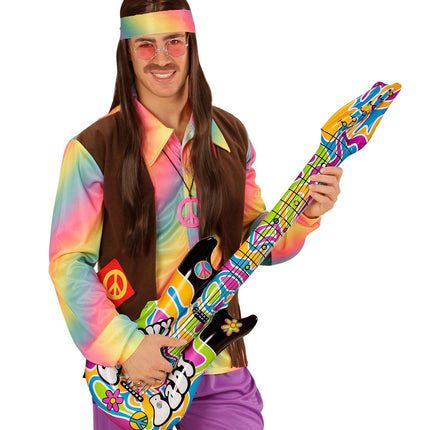 Hippie 60S Aufblasbare Gitarre 1,05m