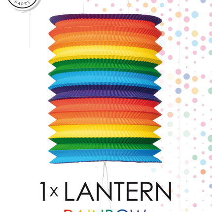 Regenbogen Lampion 16cm