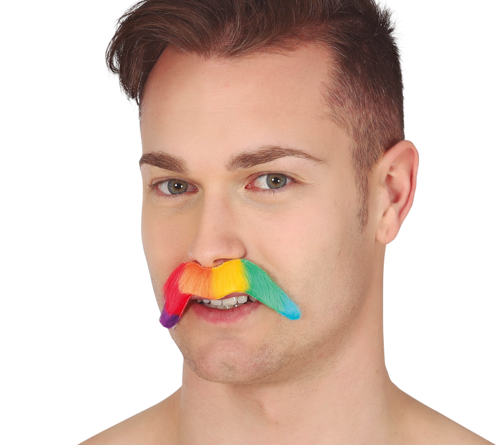 Schnurrbart Regenbogen