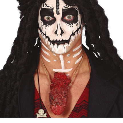 Halloween Halskette Blutiges Herz