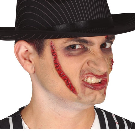 Halloween genähte Narbe