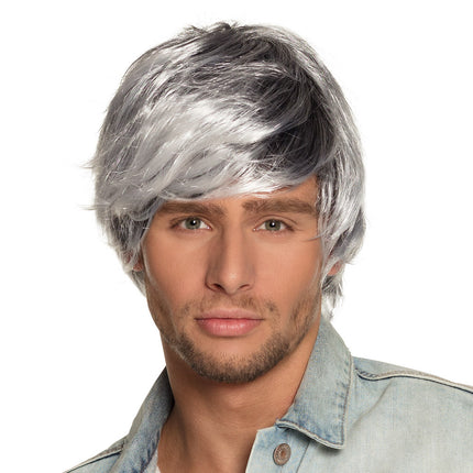 Schwarze und weiße Perücke Tyler