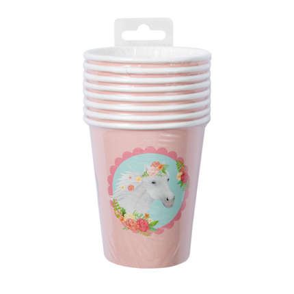 Pferd Becher 9cm 8Stk