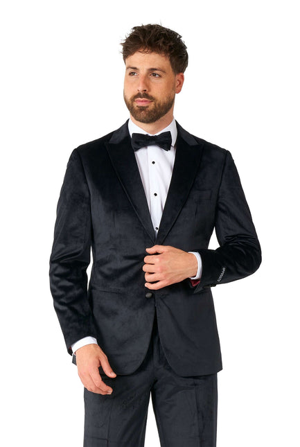 Schwarzer Samt-Smoking Männer <tc>OppoSuits</tc>