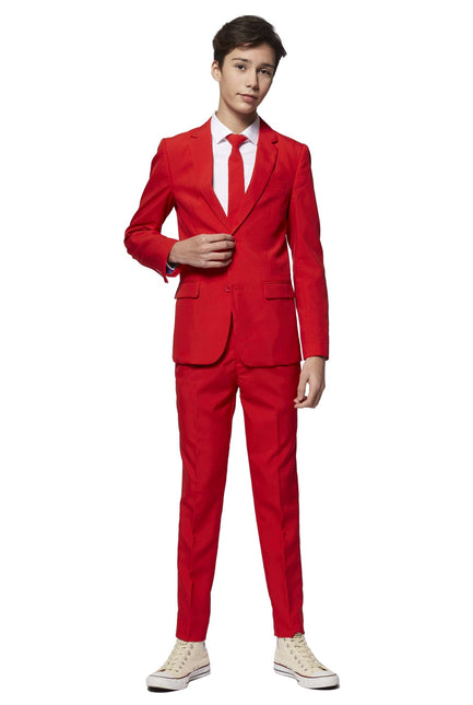 Red Suit Boy Teen <tc>OppoSuits</tc>
