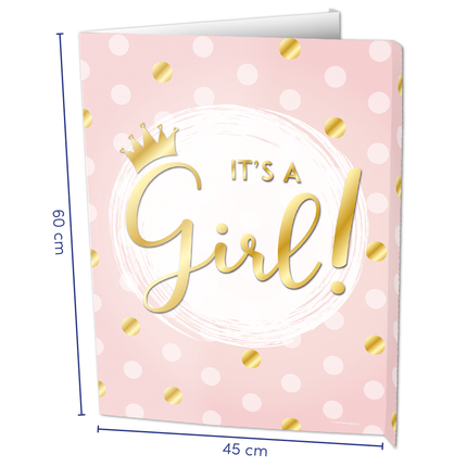 Fensterschild It's a Girl! 60cm