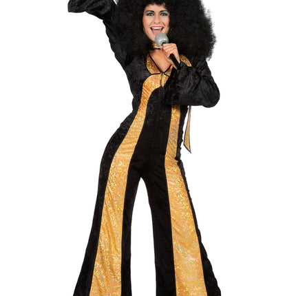 Disco Anzug Gold Damen