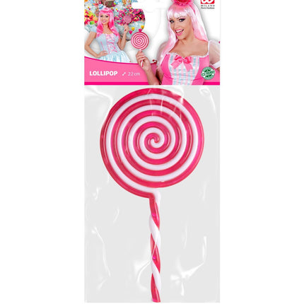Rosa-weißer Lollipop