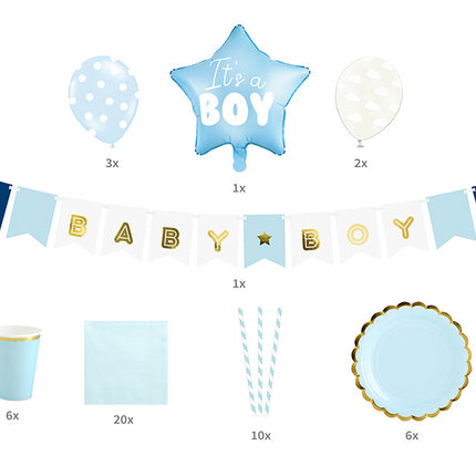 Dekorationsset It's A Boy 49 Teile