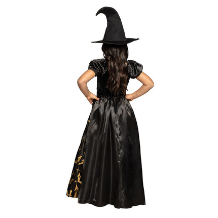 Halloween Hexenkostüm Kind Gold