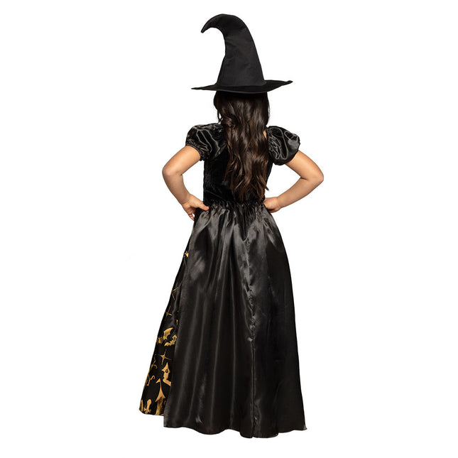 Halloween Hexenkostüm Kind Gold