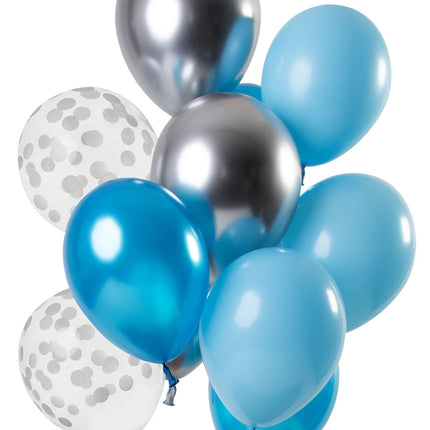 Blaue Luftballons Set 30cm 12Stück