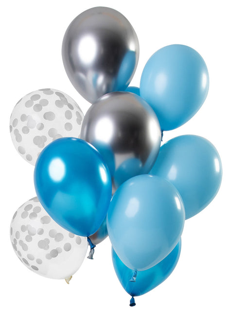 Blaue Luftballons Set 30cm 12Stück