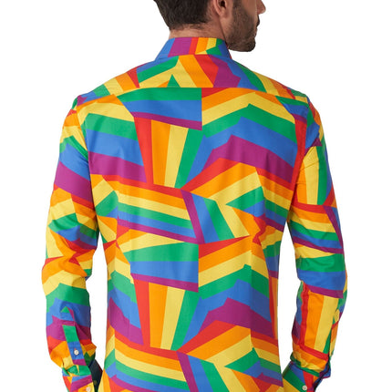 ZIG Zag Regenbogen Shirt Männer OppoSuits