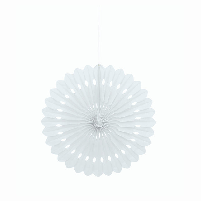 Papierfächer Weiß 40cm