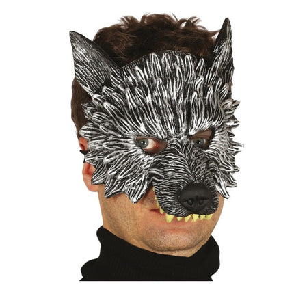 Halloween Halbmaske Wolf