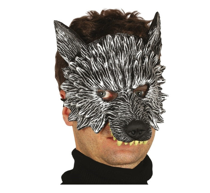Halloween Halbmaske Wolf