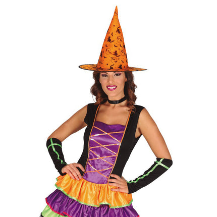 Halloween Hexenhut Orange