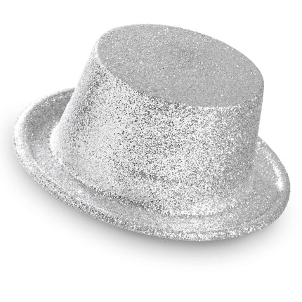Silberner High Hat Glitter