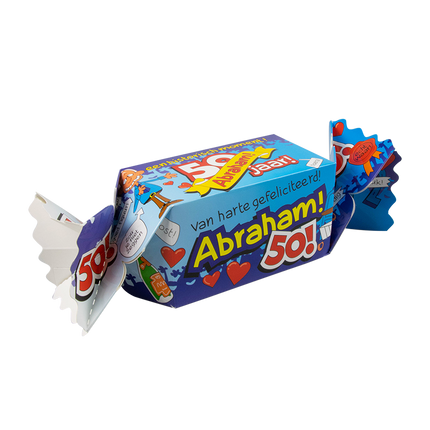 Geschenkbox Abraham 50 Jahre 26cm