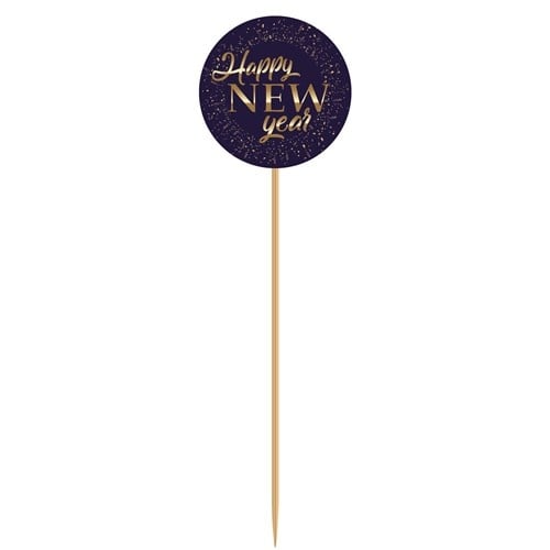 Frohes neues Jahr Cocktailstäbchen 8 Stk.