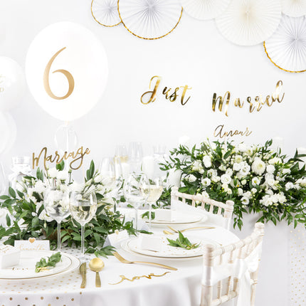 Tortenaufleger Amour Gold 22,5cm