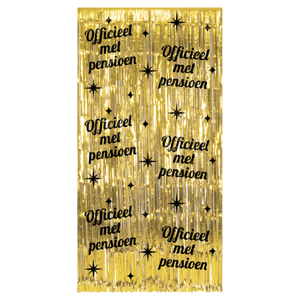 Pension Türvorhang Gold Schwarz