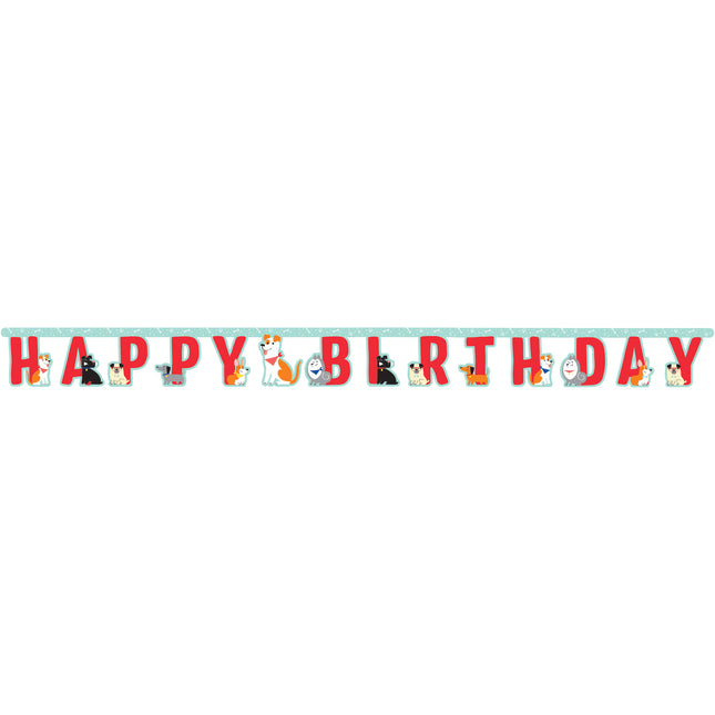 Happy Birthday Girlande Hunde 2,2m