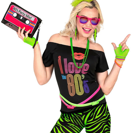 Neon 80S Accessoire Set Grün 5 Stück