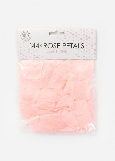 Hellrosa Rosenblütenblätter 144 Stk.